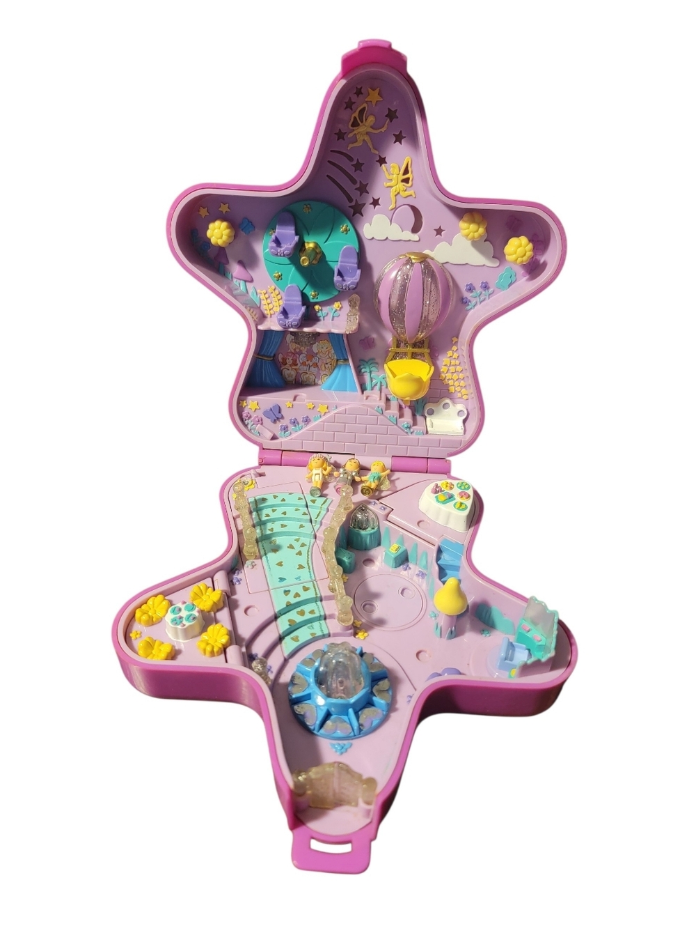 Vintage 1993 Bluebird Polly Pocket Fairy Wonderland Star + 3 Figures Dolls
